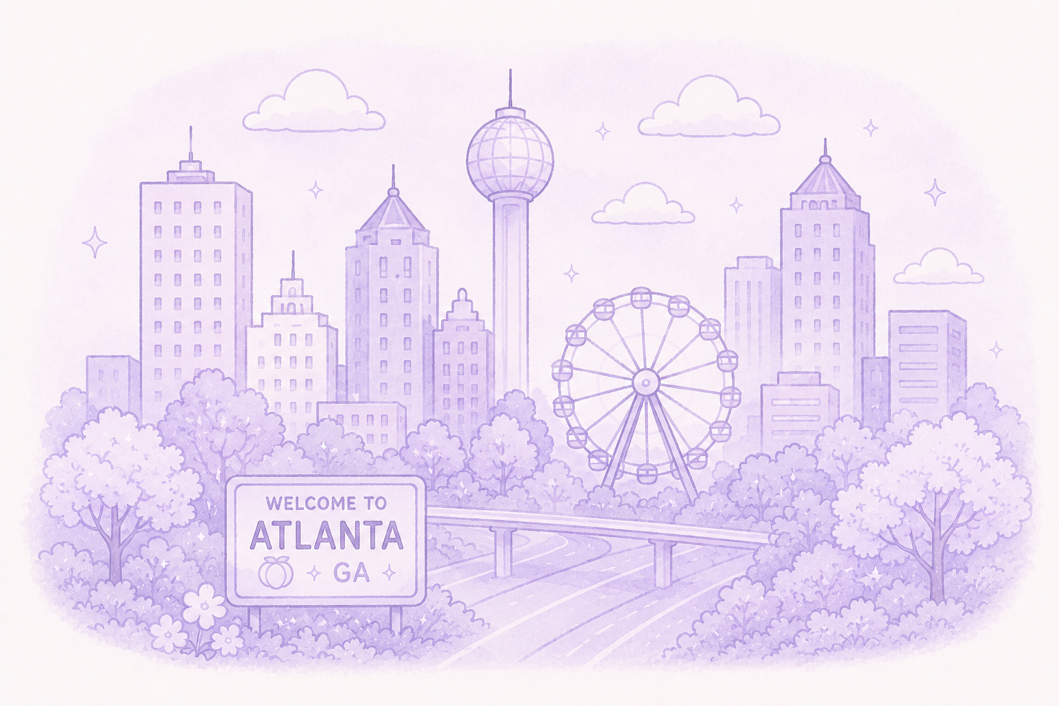 Illustration of Atlanta, Georgia