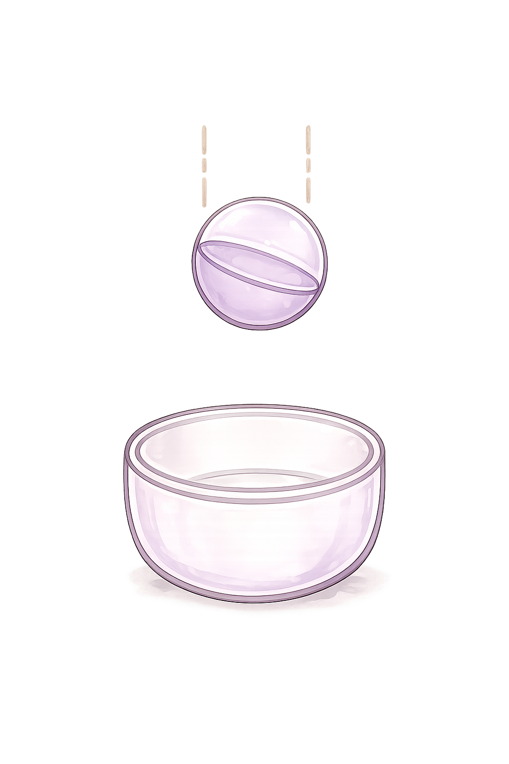 Capsule dropping into tray